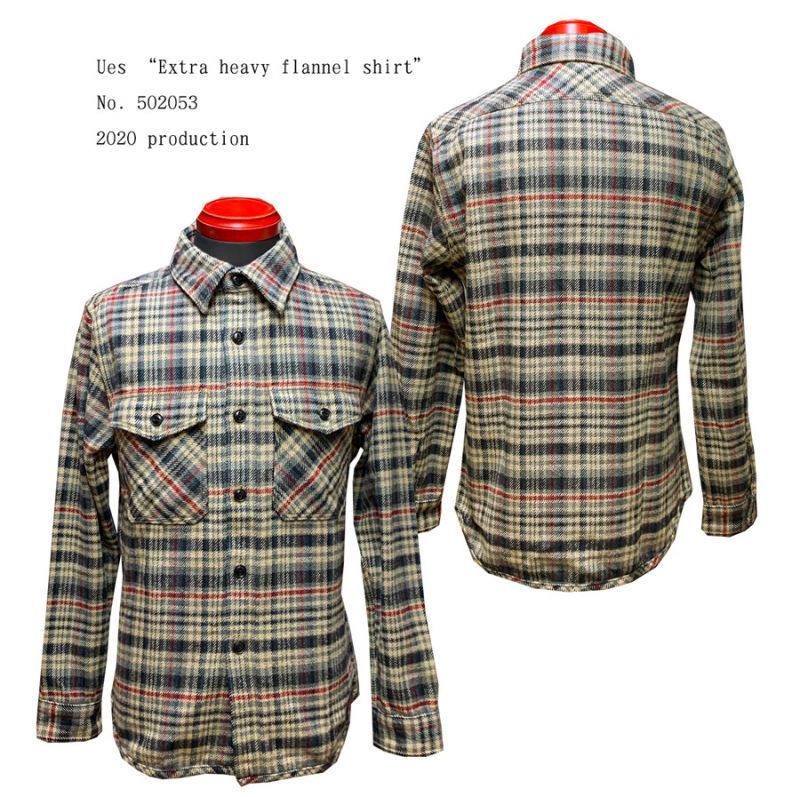 Ues “Extra heavy flannel shirt”