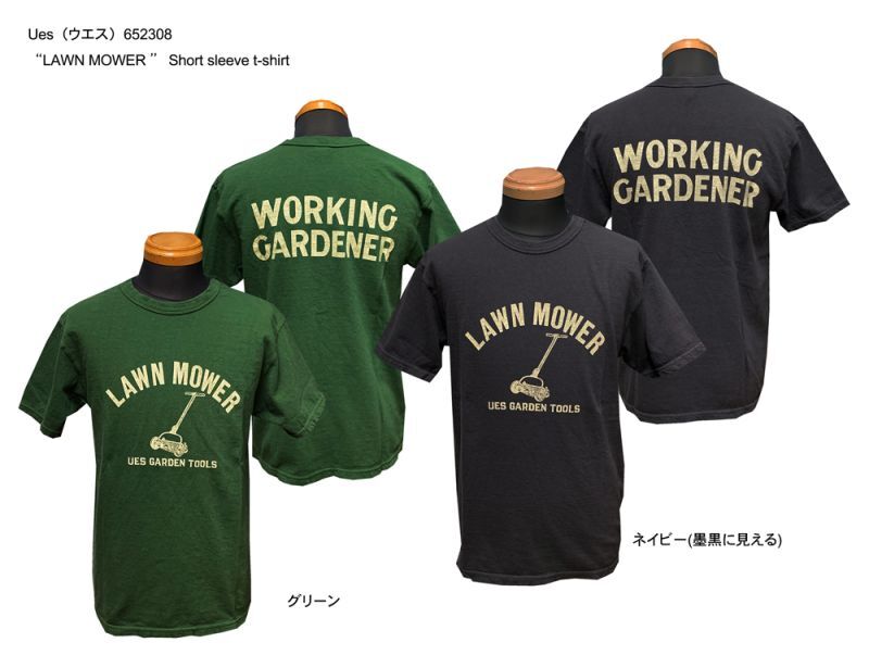 Ues（ウエス） 652308“LAWN MOWER ” Short sleeve t-shirt