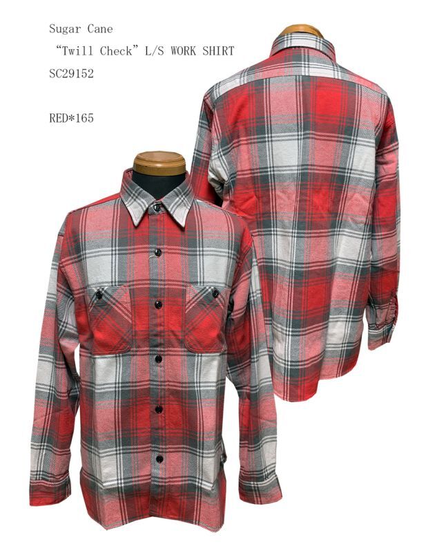 Sugar Cane　“Twill Check”L/S WORK SHIRT　SC29152　　11/11