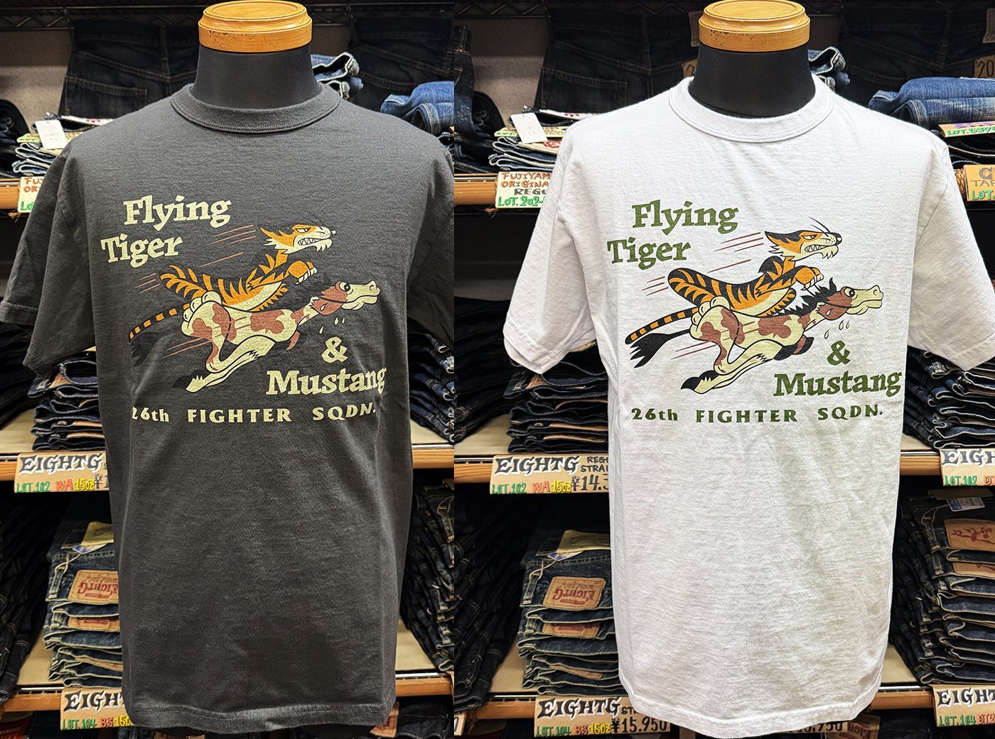 BUZZ RICKSON'S  BR79511 “26th FIGHTER SQ.” S/S T-SHIRT