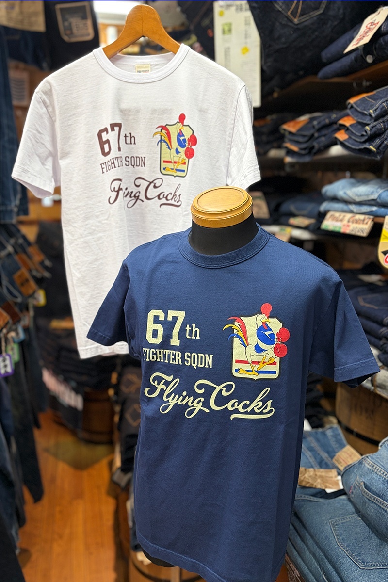 BUZZ RICKSON'S  BR79704 “67th FIGHTER S.Q.” S/S T-SHIRT