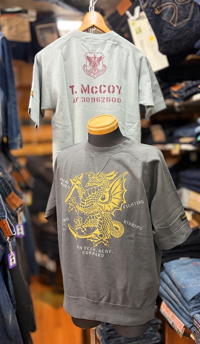 TOYS McCOY  SHORT SLEEVE SWEAT SHIRT T.McCOY“AF 30962600” TMC2607
