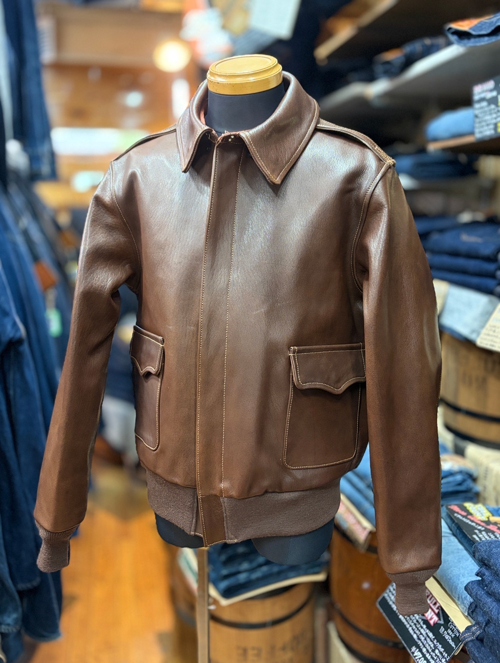  BUZZ RICKSON'SLot No. BR80686“Type　A-2”“BUZZ RICKSON CLOTHING CO. CONTRACT No.18091 GOAT SKIN”