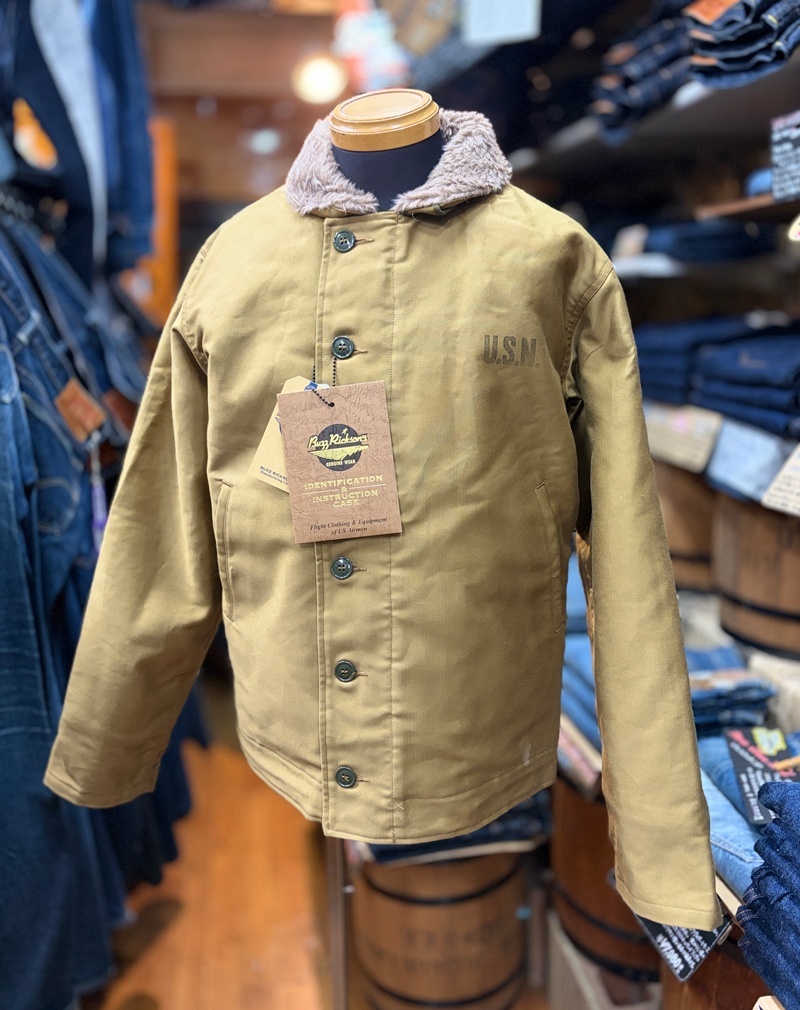BUZZ RICKSON'S Type N-1 Khaki “NAVY DEPARTMENT DEMOTEX-ED” BR15345