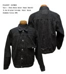 画像: FULLCOUNT  2107BKSS Type1  Black Denim Jacket (Super Smooth) 11.5oz Original Selvedge  Black  DenimZimbabwe Cotton 7/11