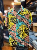 画像: Sun Surf Special Edition  SHROT SLEEVE　RAYON HAWAIIAN SHIRT “GAUGUIN WOODCUT MYSTIC”Lot No. SS39673 