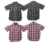 画像: Eight-G(エイトＧ) “半袖チェックシャツ”麻100％　2011年モデル 当店水洗い＆自然乾燥