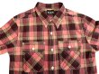 画像3: Eight-G（エイトＧ） “11oz.HEAVY FLANNEL　MADRAS CHECK WORK SHIRTS” 2024年生産タイプ 8LS-71-24AW