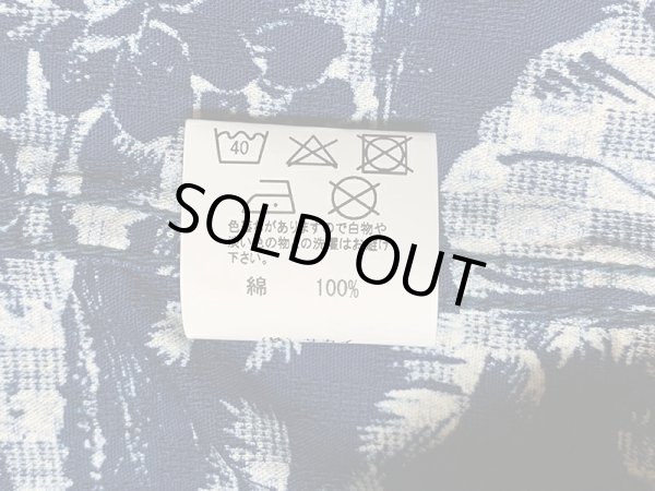 画像9: Eight-G（エイトＧ） "DOBBY INDIGO DISCHARGE HAWAIIAN SHIRT"半袖 アロハシャツ 8AS-07