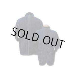 画像: Eight-G（エイトＧ） "ウォバッシュストライプカバーオール"NO：8JK-02