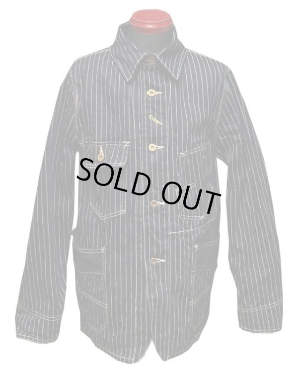 画像2: Eight-G（エイトＧ） “13oz WABASH STRIPE WORK CORT” 2021年生産タイプ 8JK-19-21AW