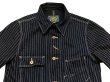 画像4: Eight-G（エイトＧ） “13oz WABASH STRIPE WORK CORT” 2021年生産タイプ 8JK-19-21AW