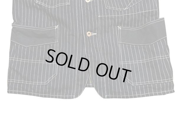 画像5: Eight-G（エイトＧ） “13oz WABASH STRIPE WORK CORT” 2021年生産タイプ 8JK-19-21AW