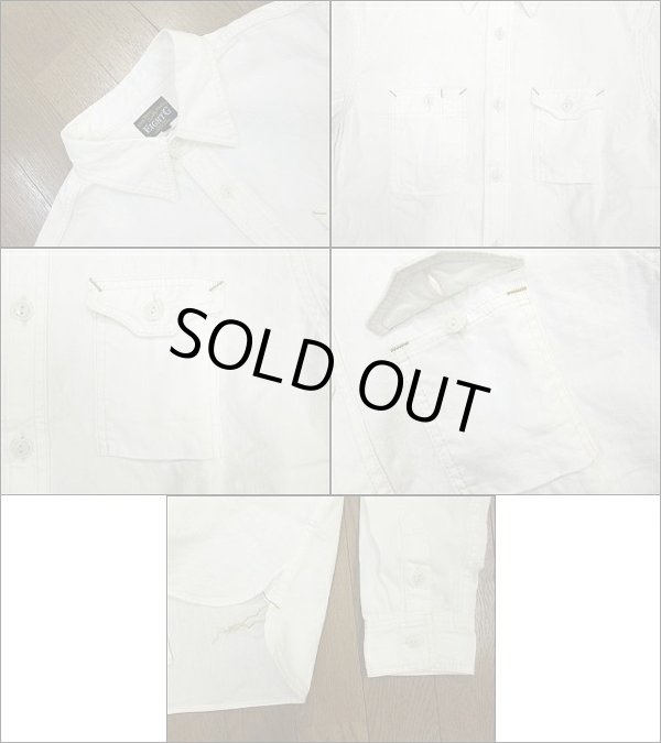 画像2: Eight-G（エイトＧ）“長袖ホワイトワークシャツ”2013年モデル 当店水洗い＆自然乾燥 8LS-20-13AW