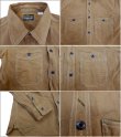 画像2: Eight-G（エイトＧ）“ツイルブラウンワークシャツ”2015年生産Type 当店水洗い＆自然乾燥 8LS-21-15AW