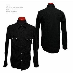 画像: Eight-G（エイトＧ）　“11oz BLACK DENIM WESTRN SHIRT”　2022年生産タイプ　8LS-31-22SS