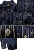 画像2: Eight-G（エイトＧ） “ウォバッシュストライプ・ワークシャツ” 当店水洗い＆自然乾燥 8LS-3