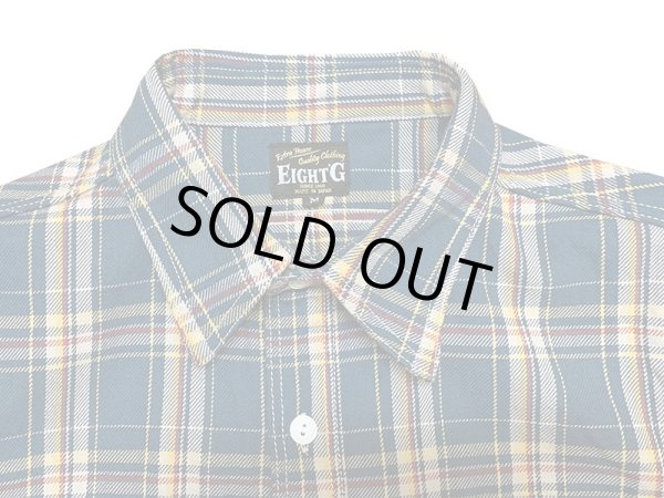 画像4: Eight-G（エイトＧ） “TWILL CHECK FLANNEL WORK SHIRTST” 2020年生産タイプ 8LS-53-20AW