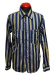 画像2: Eight-G（エイトＧ） “ 3oz COTTON LINEN STRIPE WORK SHIRT” 202年生産タイプ 8LS-59-22SS