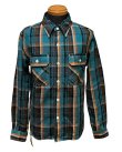画像2: ight-G（エイトＧ） "9oz.HEAVY FLANNEL MADRAS CHECK SWORK SHIRT" 2022年生産タイプ 8LS-60-22AW