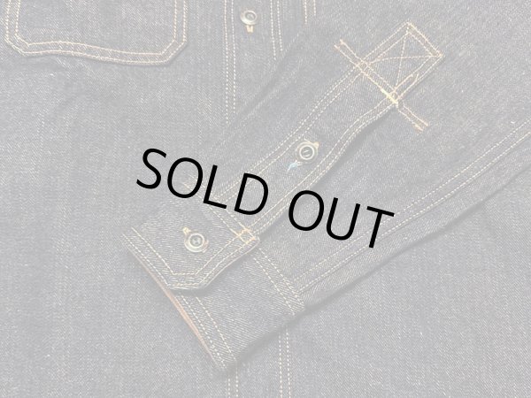 画像8: Eight-G（エイトＧ） “130z.SELVEDGE DENIM FARMER WORK SHIRTS” 2024年生産タイプ 8LS-69-24AW