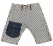 画像7: Eight-G（エイトＧ）“インディゴ&クレイジーパターン・ショートパンツ”NO．8SP-10 2019年生産タイプ 8SP-10-19SS 当店水洗い＆自然乾燥