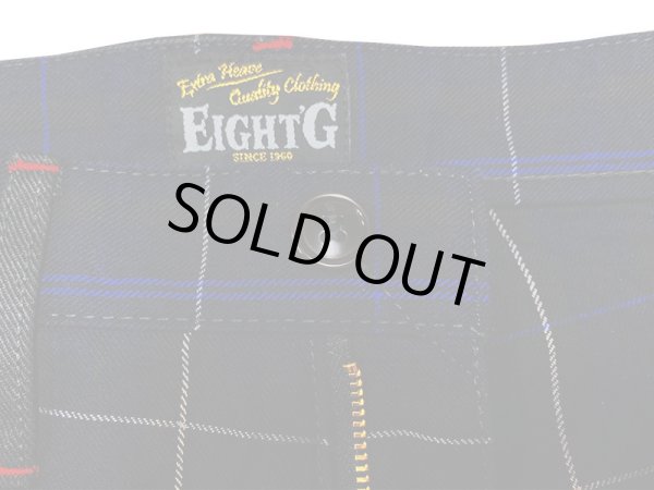 画像8: Eight-G（エイトＧ） "11oz INDIGO CHECK WORK SHORT PANTS" NO．8SP-13 2021年生産タイプ 8SP-13-21SS 当店水洗い＆自然乾燥