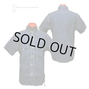 画像: Eight-G（エイトＧ） “8oz WABASH STRIPE SHORT SLEEVE WORK SHIRT”8SS-19 当店水洗い＆自然乾燥 8SS-19