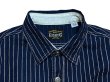 画像4: Eight-G（エイトＧ） “8oz WABASH STRIPE SHORT SLEEVE WORK SHIRT”8SS-19 当店水洗い＆自然乾燥 8SS-19