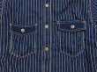 画像5: Eight-G（エイトＧ） “8oz WABASH STRIPE SHORT SLEEVE WORK SHIRT”8SS-19 当店水洗い＆自然乾燥 8SS-19