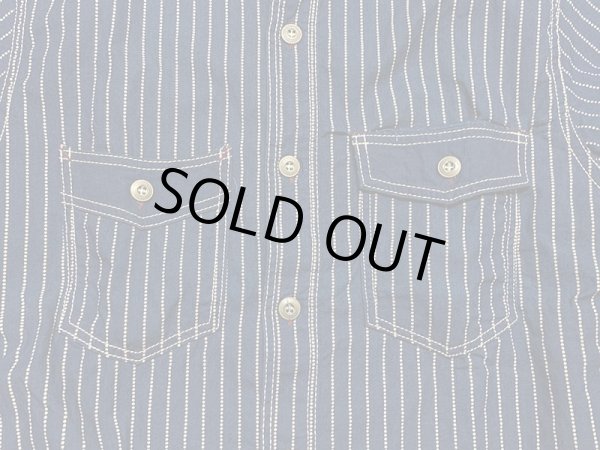 画像5: Eight-G（エイトＧ） “8oz WABASH STRIPE SHORT SLEEVE WORK SHIRT”8SS-19 当店水洗い＆自然乾燥 8SS-19