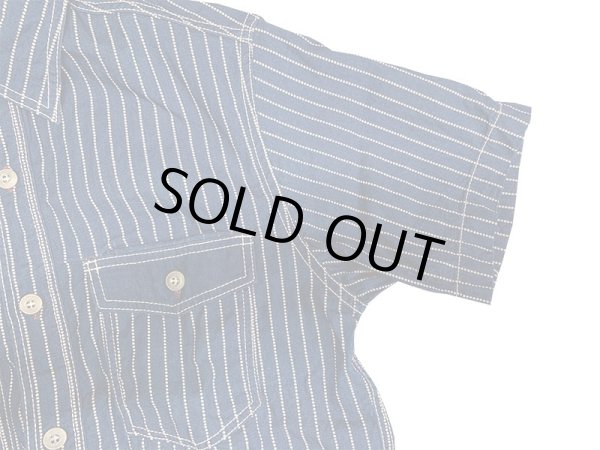 画像6: Eight-G（エイトＧ） “8oz WABASH STRIPE SHORT SLEEVE WORK SHIRT”8SS-19 当店水洗い＆自然乾燥 8SS-19
