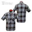 画像1: Eight-G(エイトＧ) “コバートブラックチェック半袖ワークシャツ”8SS-20 当店水洗い＆自然乾燥