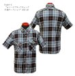 画像1: Eight-G（エイトＧ）“コバートブラックチェック半袖ワークシャツ”8SS-20 当店水洗い＆自然乾燥 8SS-20