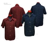 画像: Eight-G（エイトＧ） HAWAIIAN WORK WEAR"TATE YOKO KASURI HAWAIIAN SHIRT" 8SS-30