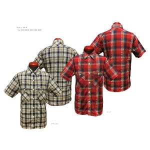 画像: Eight-G（エイトＧ）“5oz SPECK DYEING CHECK WORK SHIRT”8SS-31 当店水洗い＆自然乾燥 8SS-31