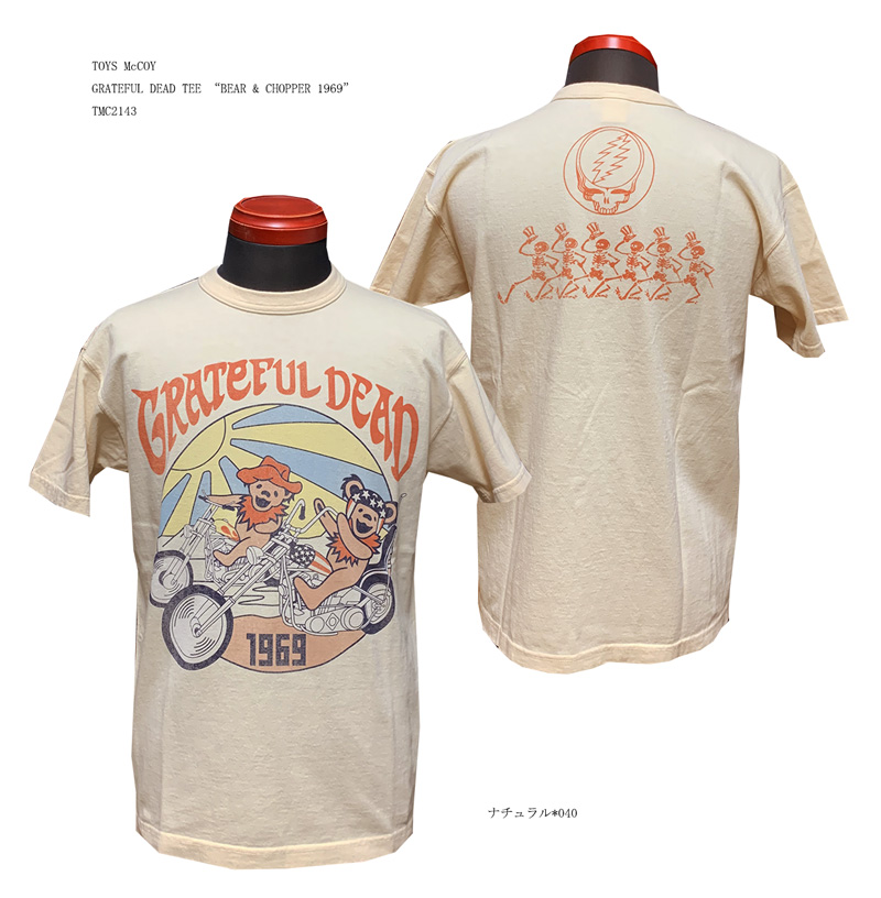 画像: GRATEFUL DEAD TEE “BEAR & CHOPPER 1969”TMC2143