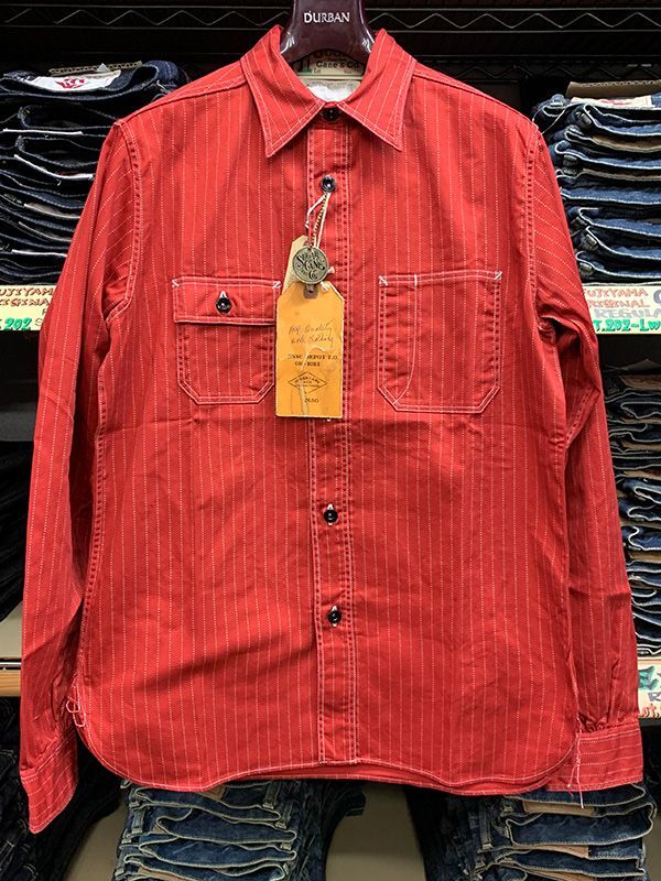 画像: SC28340　SUGAR CANEFICTION ROMANCE　“8.5oz. RED WABASH WORK SHIRT”