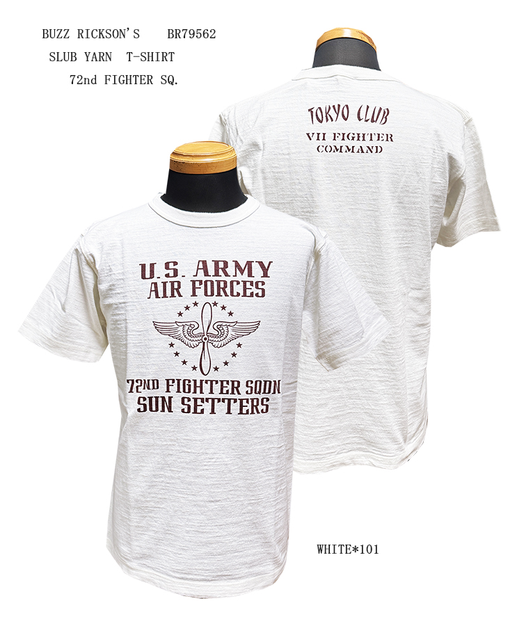 画像: BUZZ RICKSON'S SLUB YARN T-SHIRT72nd FIGHTER SQ. 半袖Tシャツ BR79562 5/30