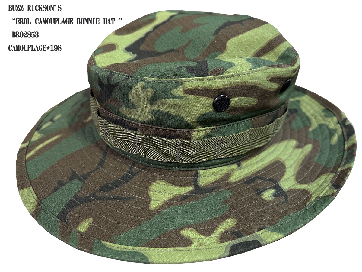 画像:  BUZZ RICKSON'S “ERDL CAMOUFLAGE BONNIE HAT ”  BR02853