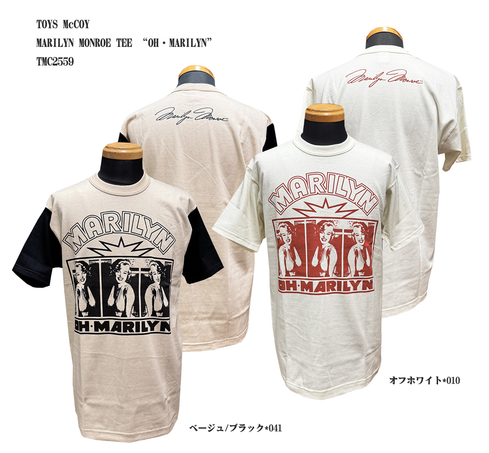 画像: TOYS McCOY MARILYN MONROE TEE “OH・MARILYN”TMC2559 7/1