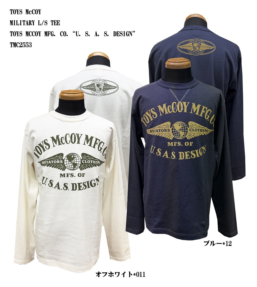 画像: TOYS McCOY MILITARY L/S TEE TOYS MCCOY MFG. CO.“U. S. A. S. DESIGN” TMC2553