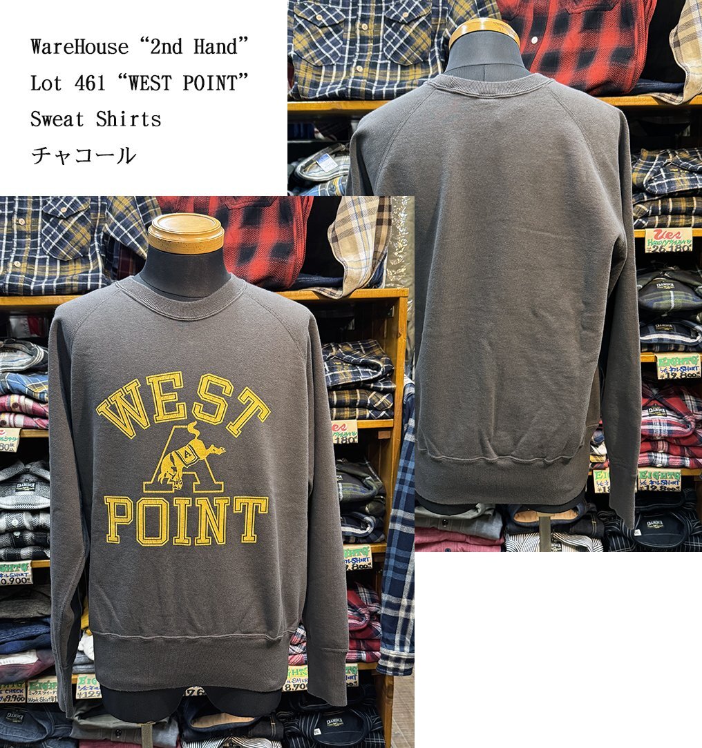 画像: WareHouse“2nd Hand”Lot 461“WEST POINT”  Sweat Shirts