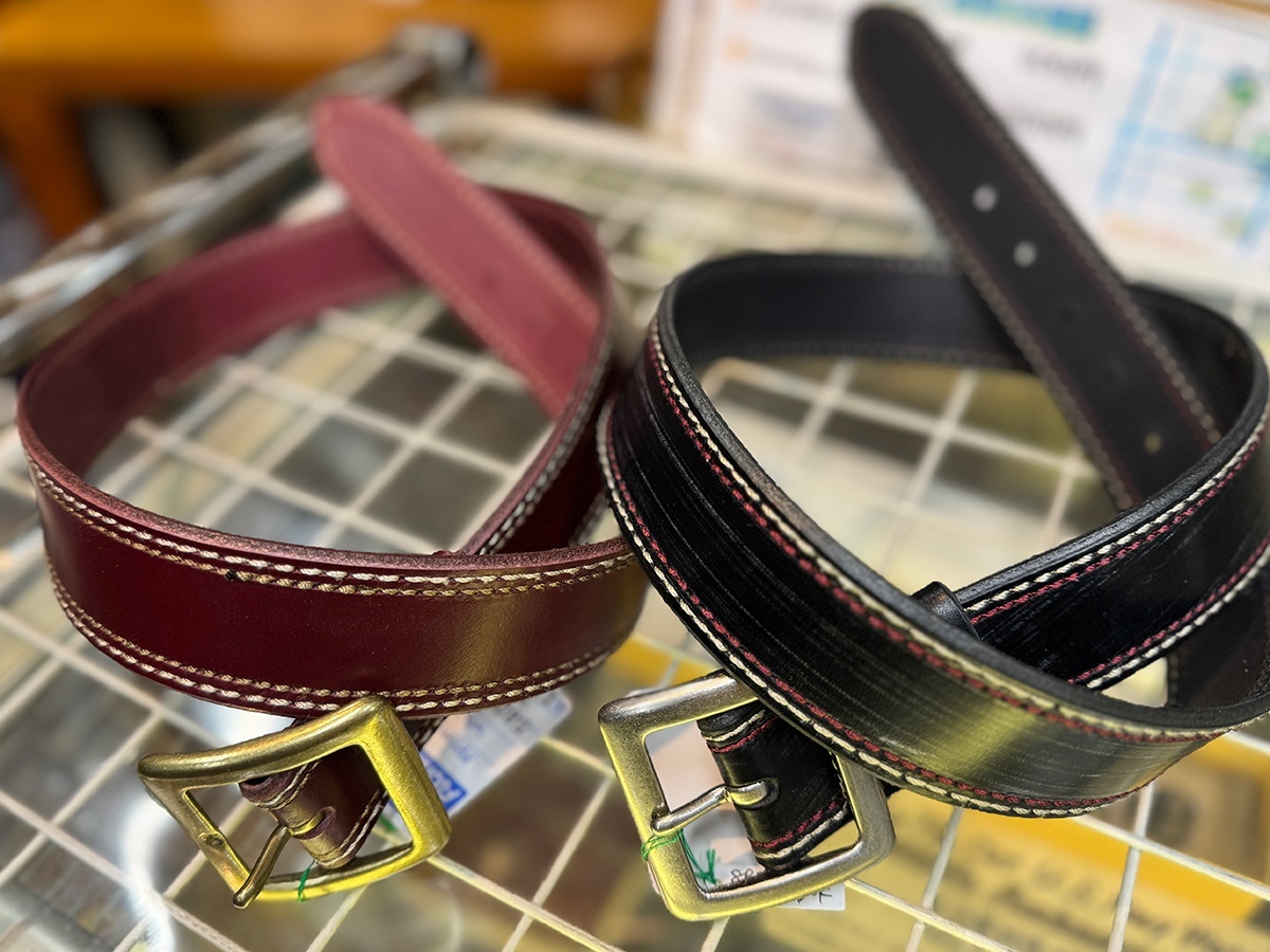 画像: EIGHT-G　“UK BRIDLE LEATHER DOUBLE STITCH BELT”　8BT-09