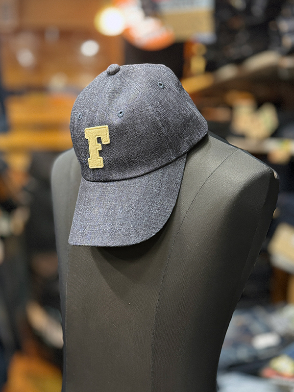 画像: FULLCOUNTNo. 6843L　6Panel Low-Crown Denim Baseball  'F' Cap