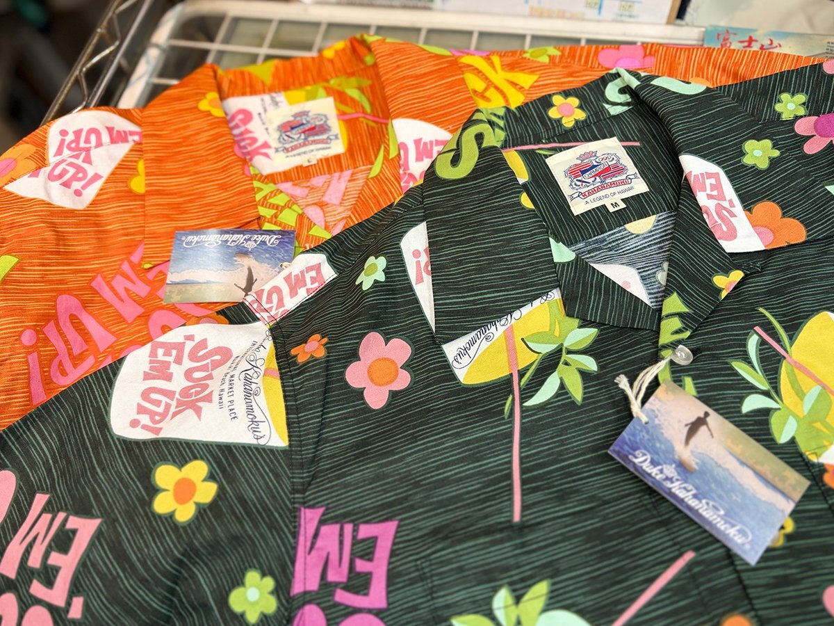 画像: Sun Surf　DUKE KAHANAMOKU　 COTTON HAWAIIAN SHIRT “SUCK EM UP!” DK39640