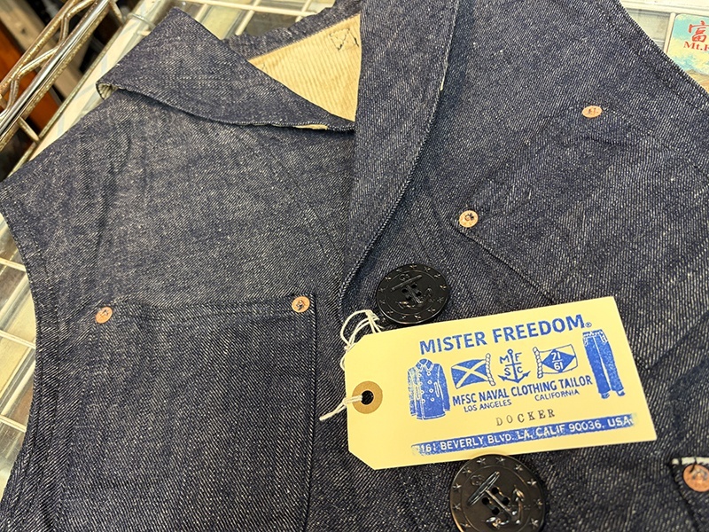 画像: Sugar Cane　MISTER FREEDOM × SUGAR CANE Lot No_SC16023“MFSC”11oz. OKINAWA DENIM “SIGNAL VEST”[Type2]