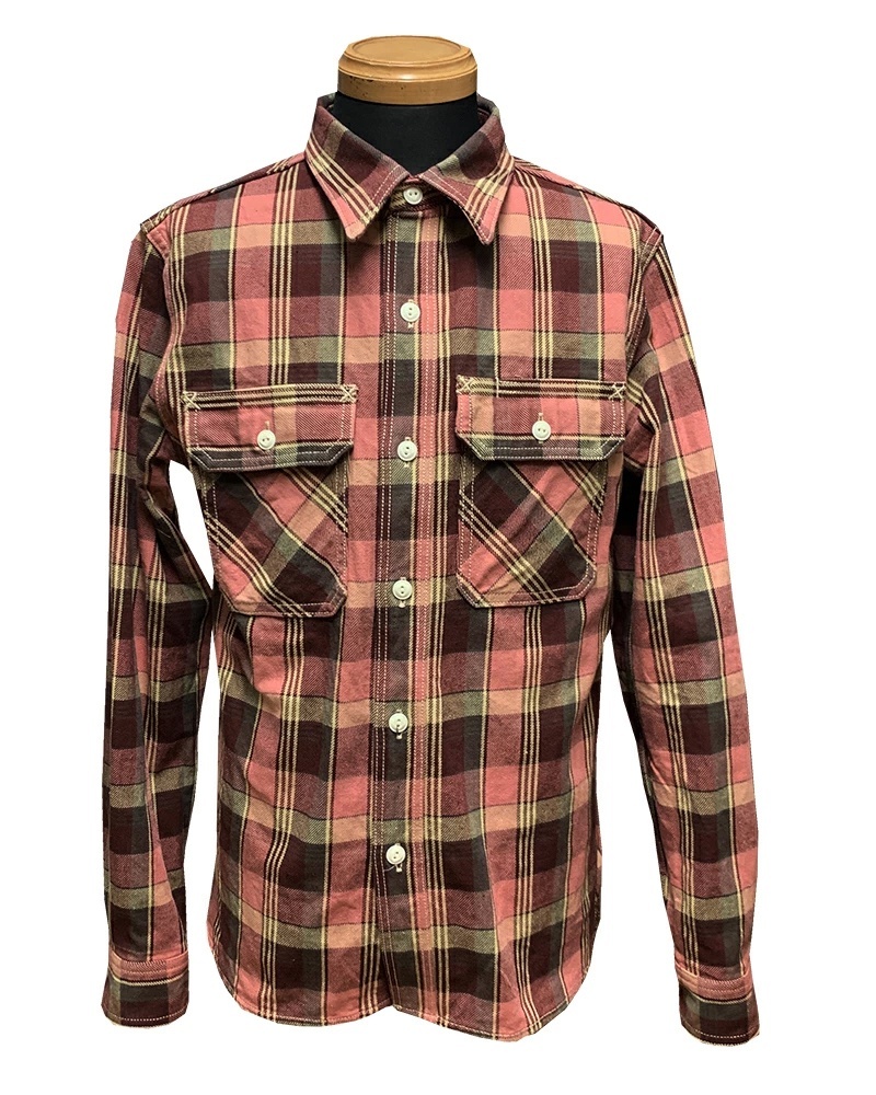 画像2: Eight-G（エイトＧ） “11oz.HEAVY FLANNEL　MADRAS CHECK WORK SHIRTS” 2024年生産タイプ 8LS-71-24AW