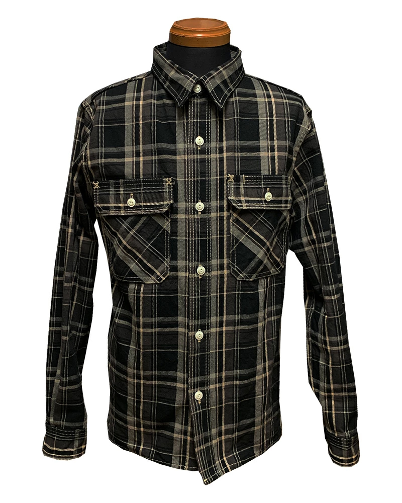画像9: Eight-G（エイトＧ） “11oz.HEAVY FLANNEL　MADRAS CHECK WORK SHIRTS” 2024年生産タイプ 8LS-71-24AW
