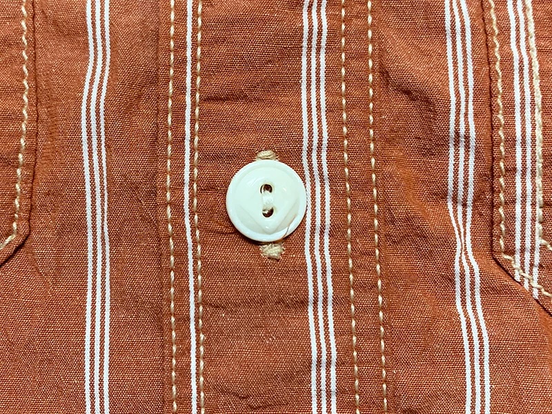 画像6: Eight-G（エイトＧ）“4oz COTTON LINEN STRIPE WORK SHIRT” 2022年生産タイプ 8SS-33-22SS